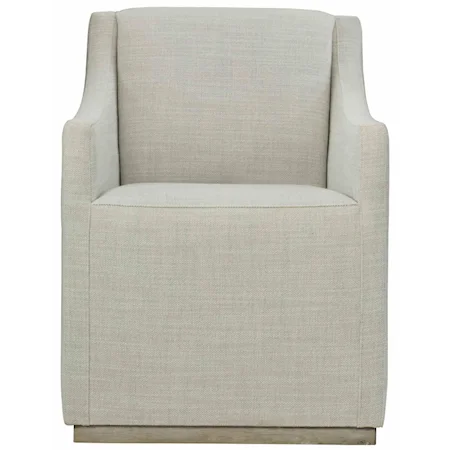 Casey Contemporary Upholstered Dining Arm Chair